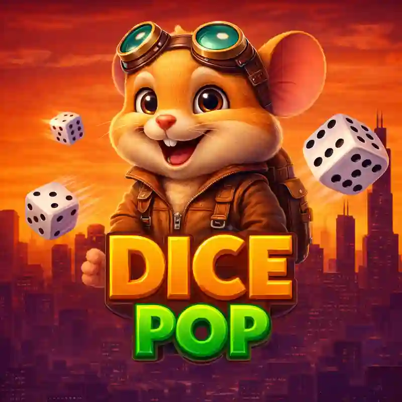 Dice Pop Game Logo Gaming Club